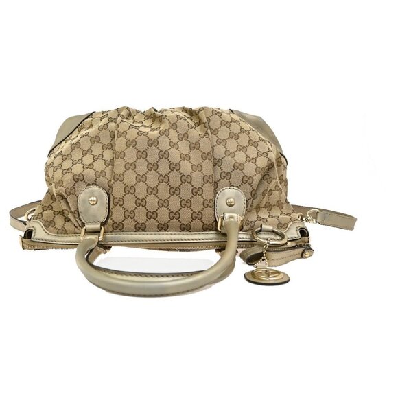 GUCCI GG Pattern Sukey 2Way Shoulder Hand Bag Canvas Leather Brown Gold 89EE813 - Picture 5 of 16